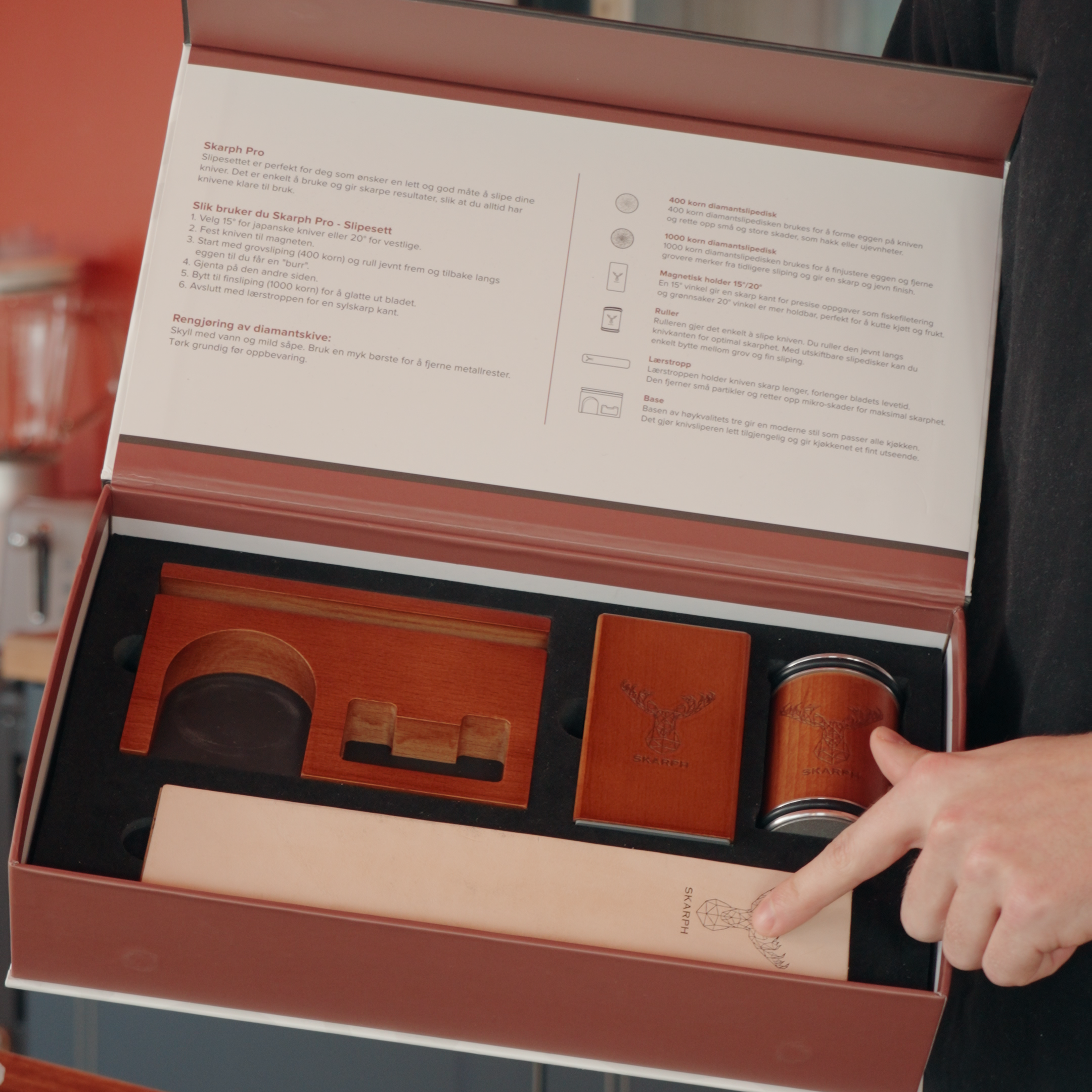 Skarph Pro Knivsliper | Slipesett