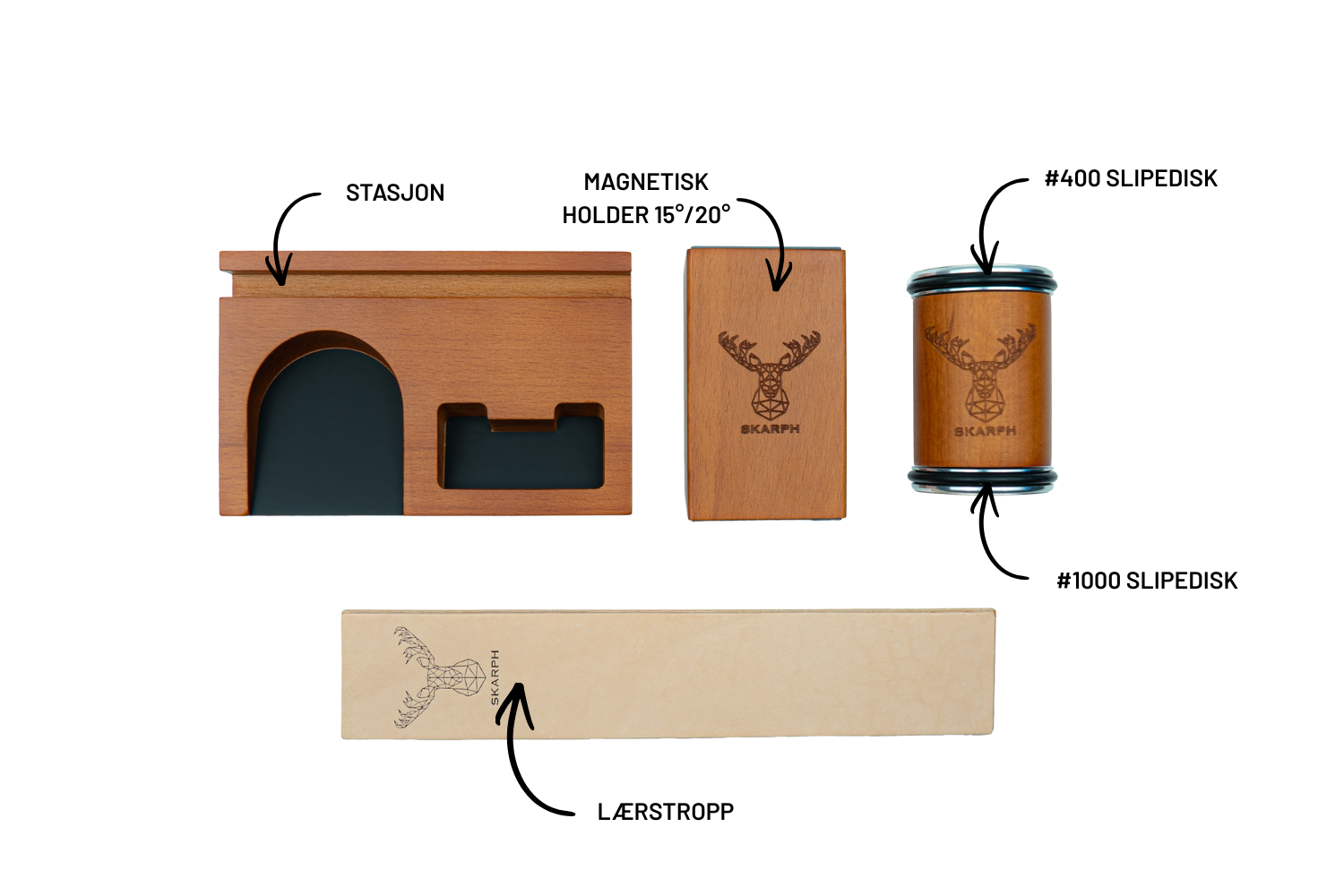 Skarph Pro Knivsliper | Slipesett