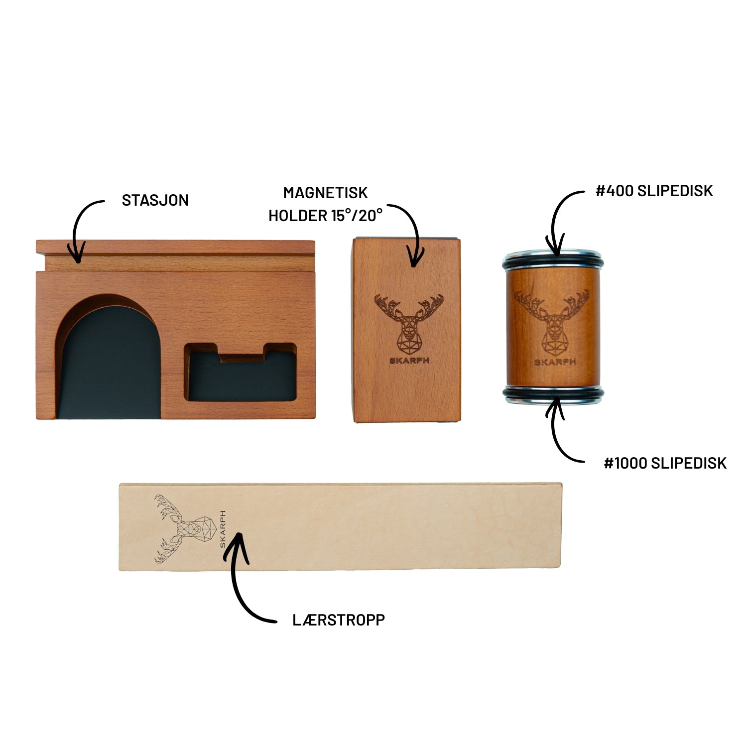 Skarph Pro Knivsliper | Slipesett
