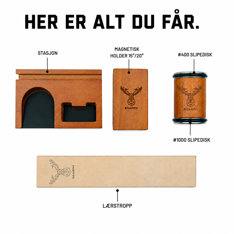 Skarph Pro Knivsliper | Slipesett